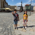 Deti poprve v na Hornim namesti Olomouc